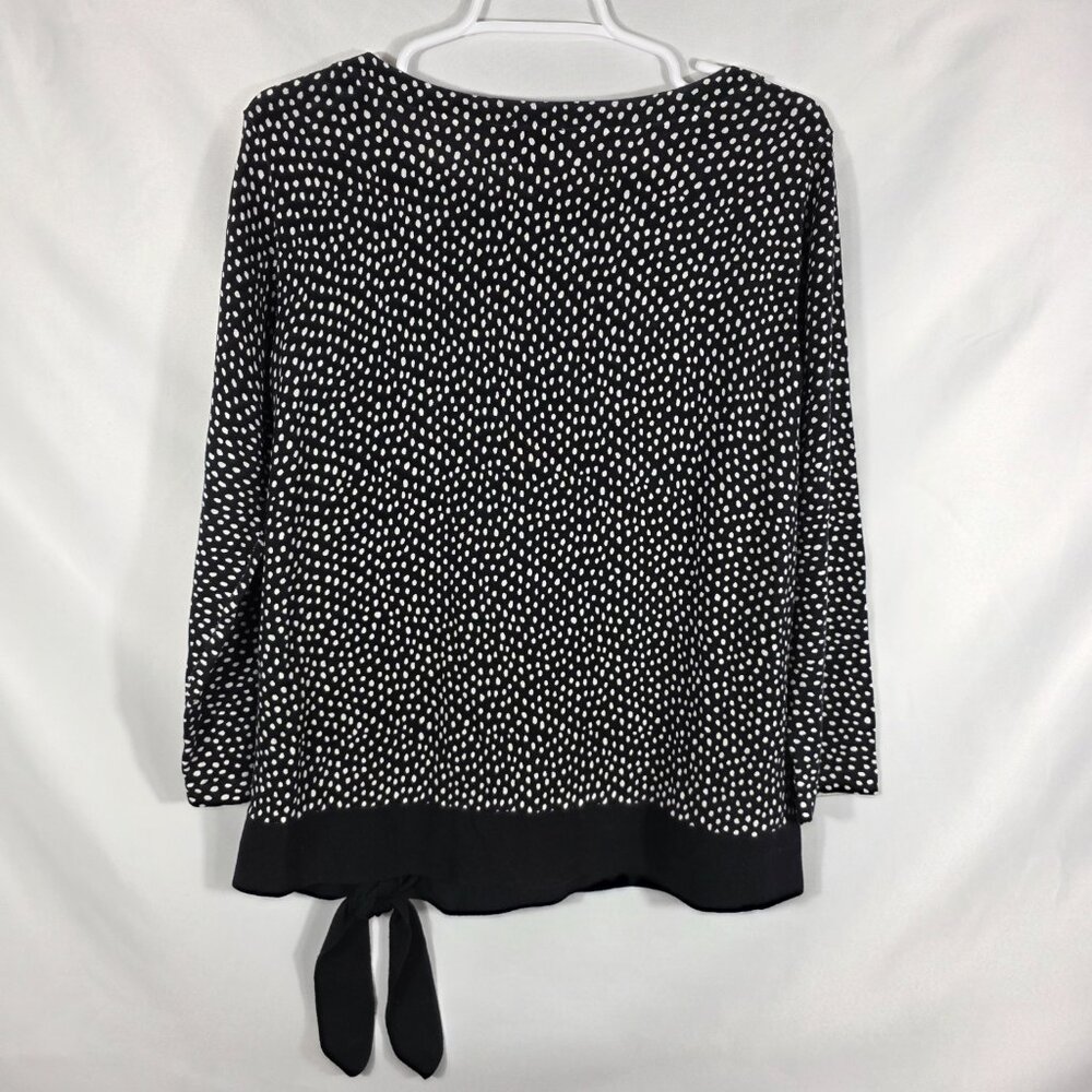 Talbots Black & White Dot Patterned Sweater Women… - image 11